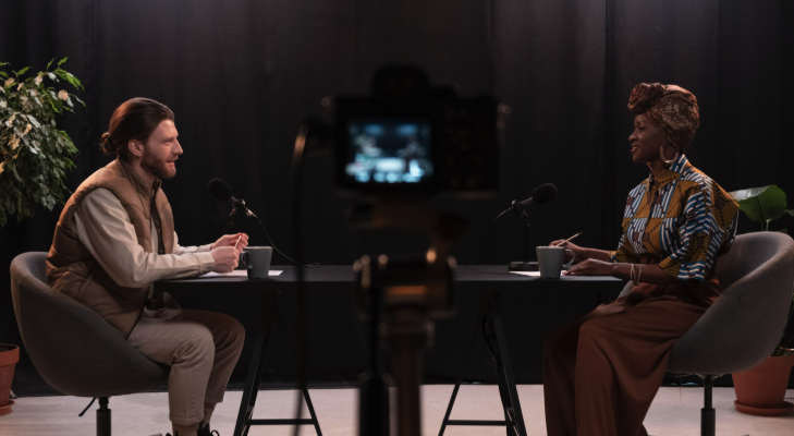 Interview still — Marcus exit